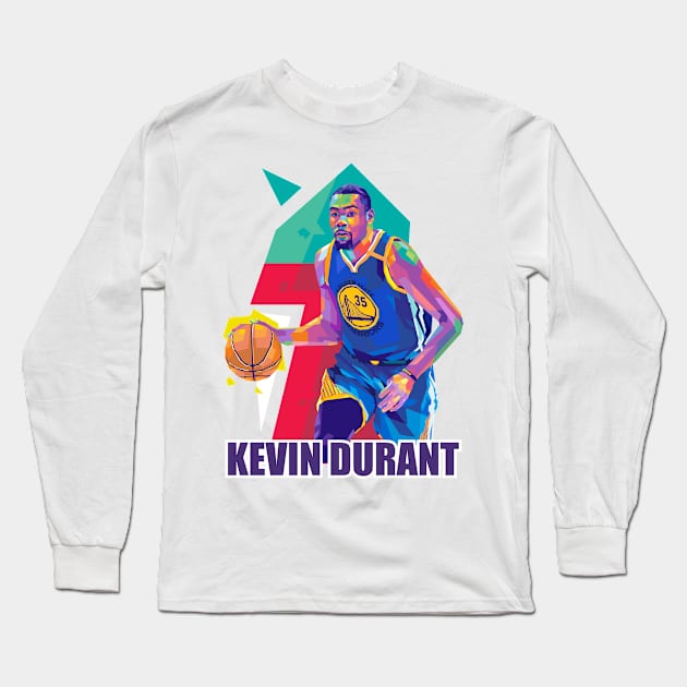 Kevin Durant Lakers Long Sleeve T-Shirt by Martincreative